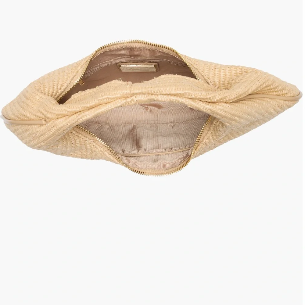 Moda Luxe Natural‎ Straw Hobo Bag